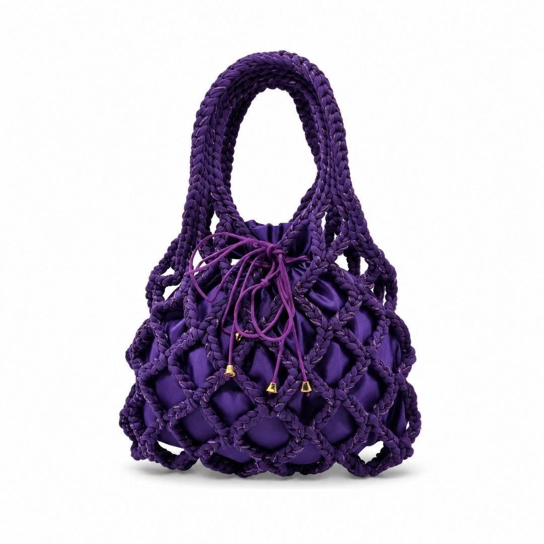 Shopper-rete-sacchetto-viola