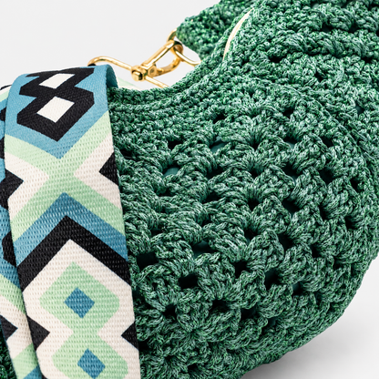 Marsupio verde tiffany dettaglio