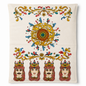 Strofinaccio Corte dei Mori in misto lino 50x74 con Mori Siciliani e decori colorati